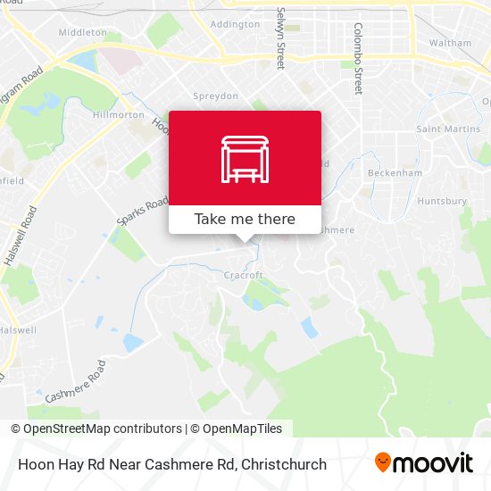 Hoon Hay Rd Near Cashmere Rd map