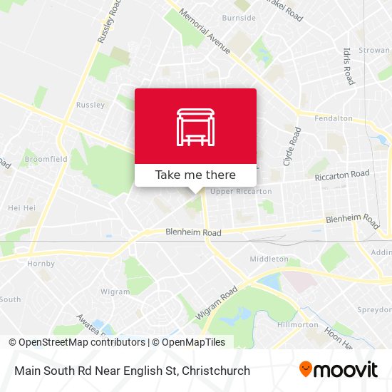 Main South Rd Near English St map
