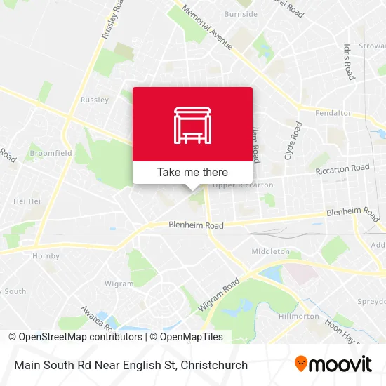 Main South Rd Near English St map