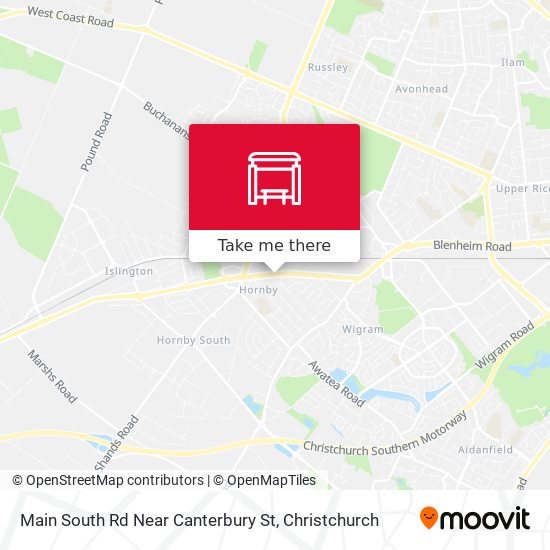 Main South Rd Near Canterbury St map