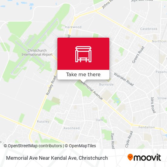 Memorial Ave Near Kendal Ave map