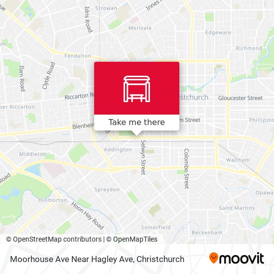 Moorhouse Ave Near Hagley Ave map