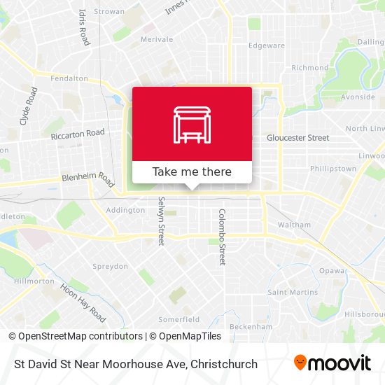 St David St Near Moorhouse Ave map