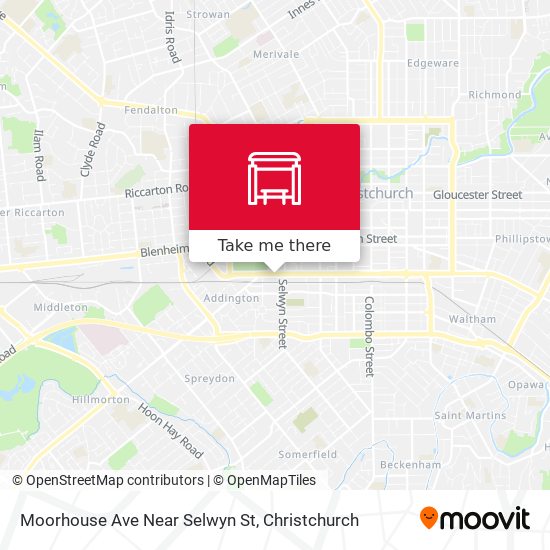 Moorhouse Ave Near Selwyn St map