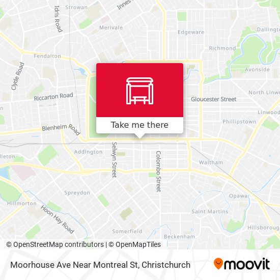 Moorhouse Ave Near Montreal St map