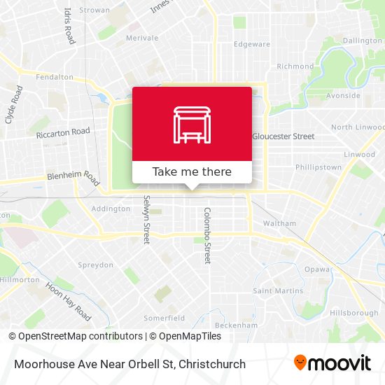 Moorhouse Ave Near Orbell St map