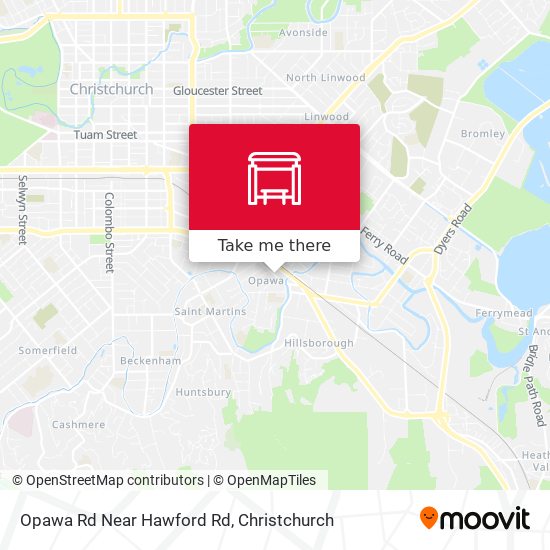 Opawa Rd Near Hawford Rd map