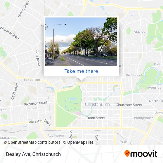 Bealey Ave map
