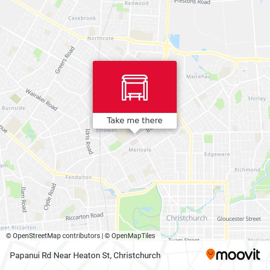 Papanui Rd Near Heaton St map