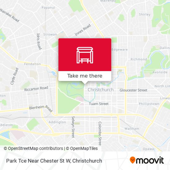 Park Tce Near Chester St W map