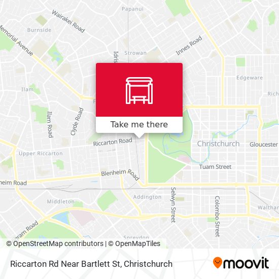 Riccarton Rd Near Bartlett St map