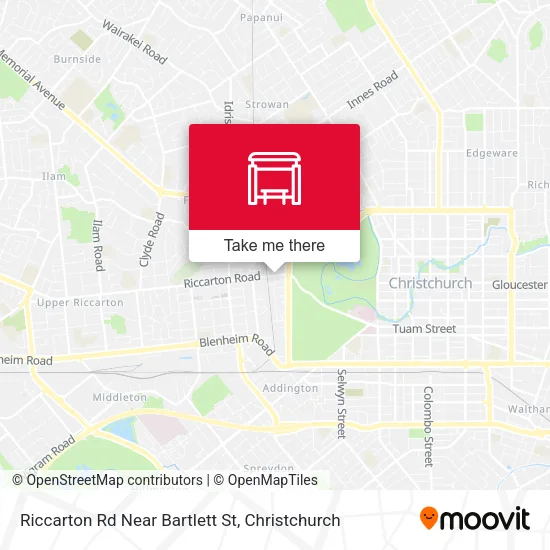 Riccarton Rd Near Bartlett St map
