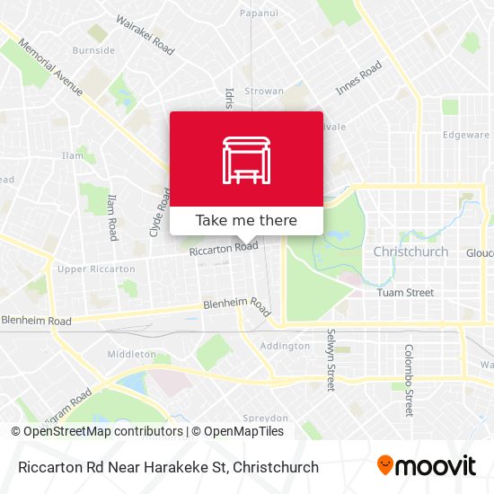 Riccarton Rd Near Harakeke St map