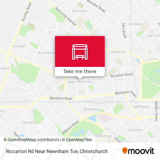 Riccarton Rd Near Newnham Tce map