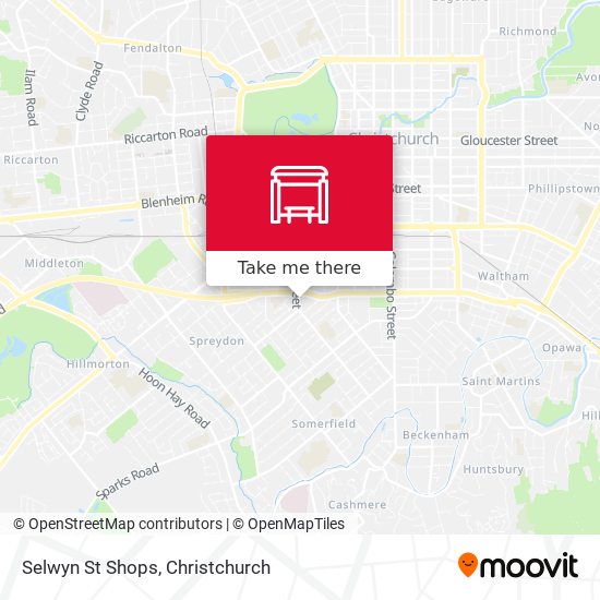 Selwyn St Shops map