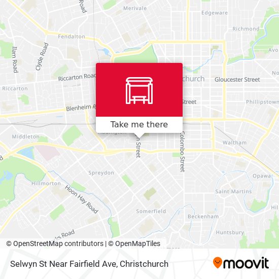 Selwyn St Near Fairfield Ave map
