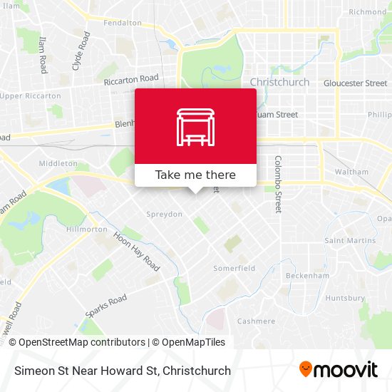 Simeon St Near Howard St map