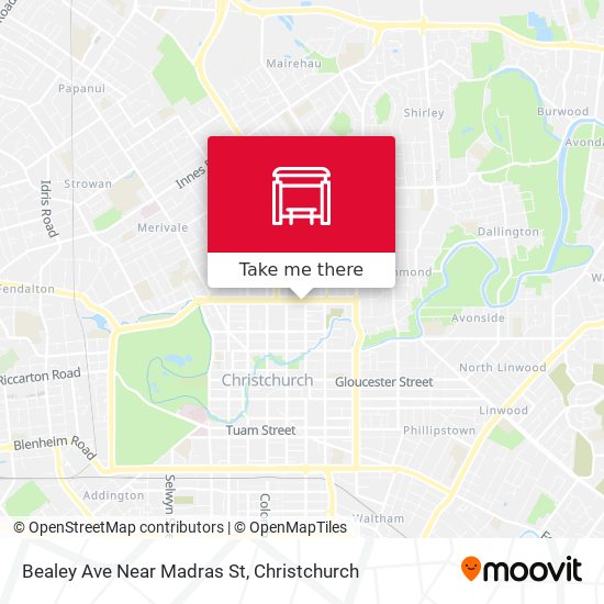 Bealey Ave Near Madras St map