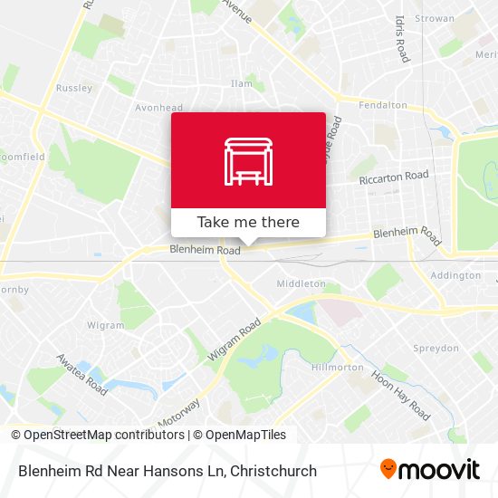 Blenheim Rd Near Hansons Ln map