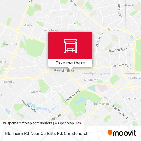 Blenheim Rd Near Curletts Rd map