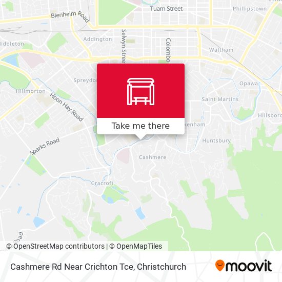 Cashmere Rd Near Crichton Tce map