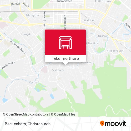 Beckenham map