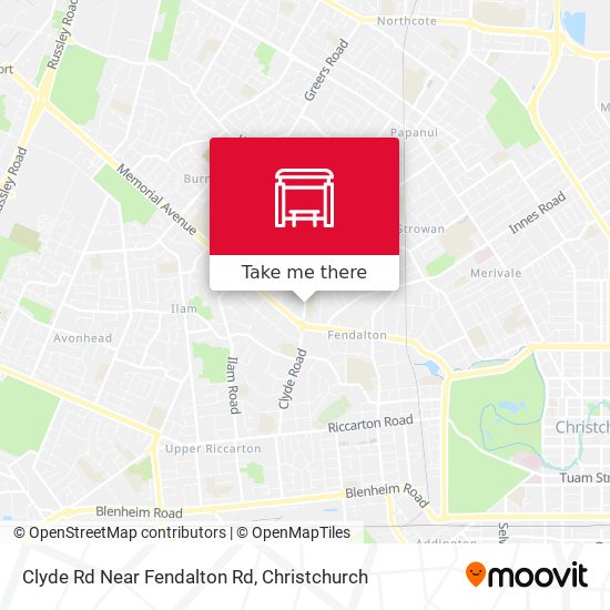 Clyde Rd Near Fendalton Rd map
