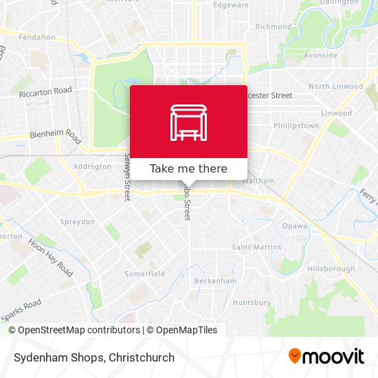 Sydenham Shops map