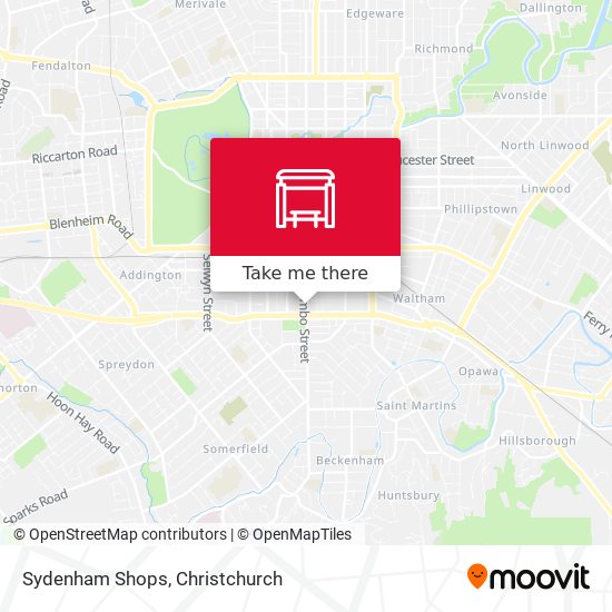 Sydenham Shops map