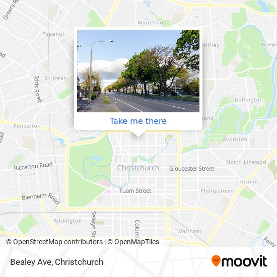 Bealey Ave map