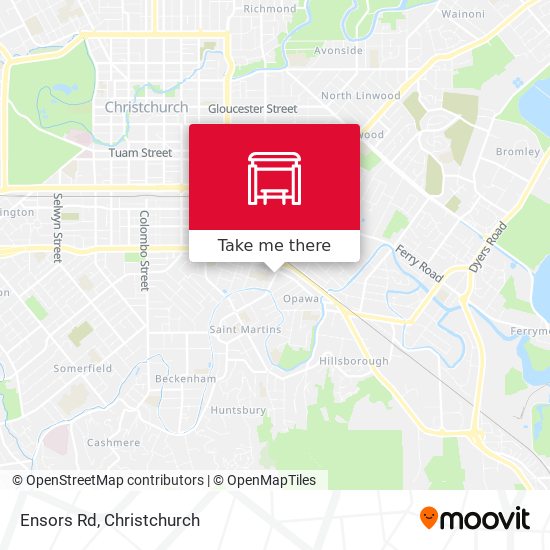 Ensors Rd map