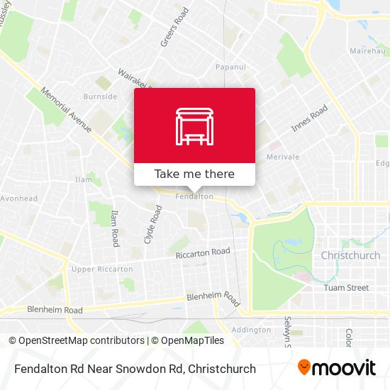 Fendalton Rd Near Snowdon Rd map