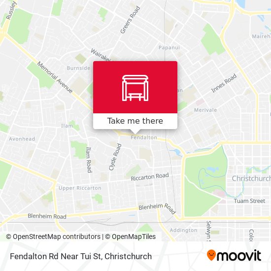 Fendalton Rd Near Tui St map