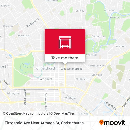 Fitzgerald Ave Near Armagh St map
