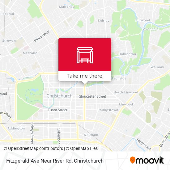 Fitzgerald Ave Near River Rd map