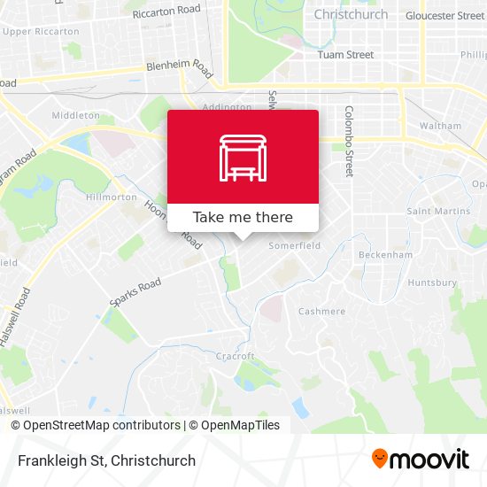 Frankleigh St map