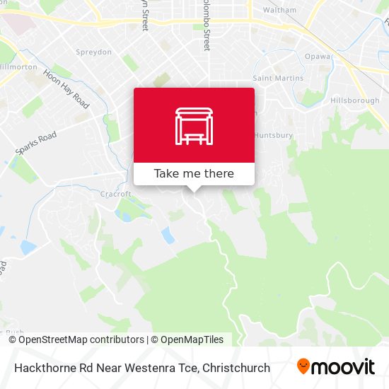 Hackthorne Rd Near Westenra Tce map
