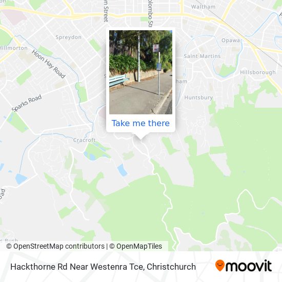 Hackthorne Rd Near Westenra Tce map