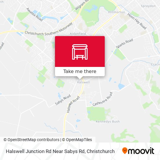 Halswell Junction Rd Near Sabys Rd map