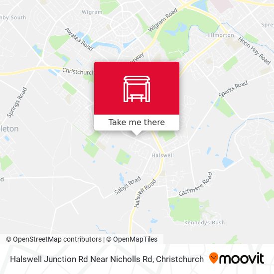 Halswell Junction Rd Near Nicholls Rd map