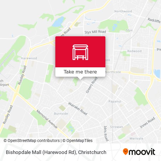 Bishopdale Mall (Harewood Rd) map