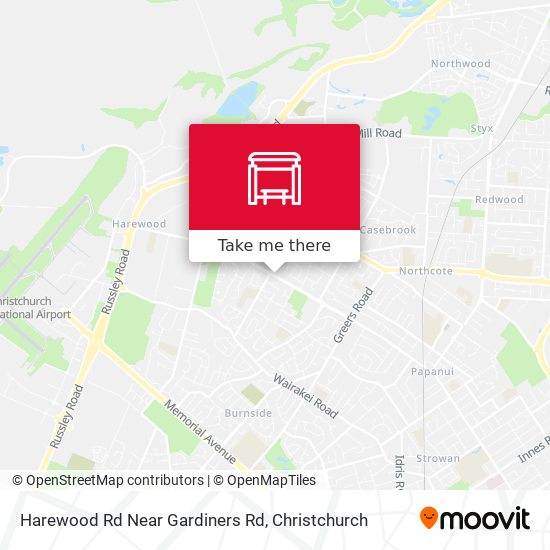 Harewood Rd Near Gardiners Rd map