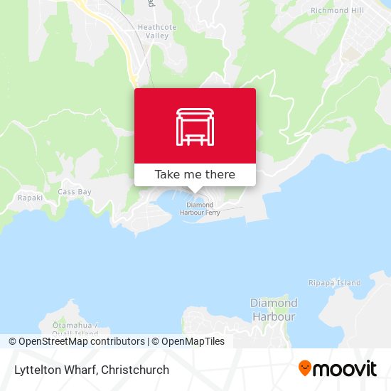 Lyttelton Wharf map