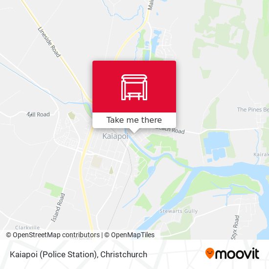 Kaiapoi (Police Station) map