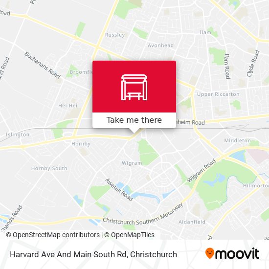 Harvard Ave And Main South Rd map