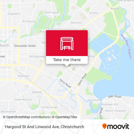 Hargood St And Linwood Ave map