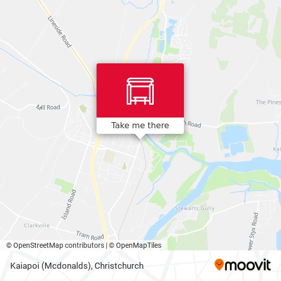 Kaiapoi (Mcdonalds) map