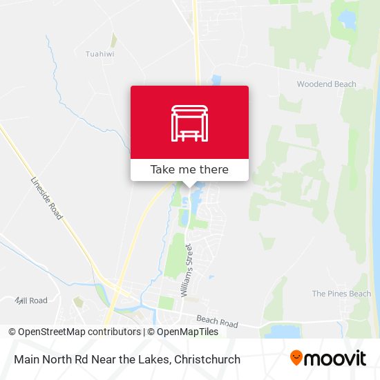 Main North Rd Near the Lakes map