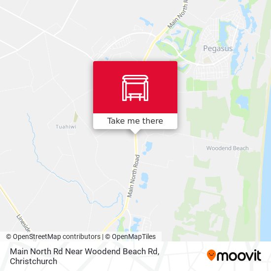 Main North Rd Near Woodend Beach Rd map