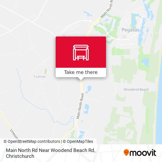 Main North Rd Near Woodend Beach Rd map